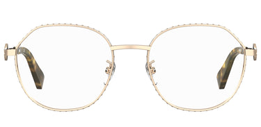 Premium Women Moschino Eyeglasses: MOS586 - Gold Black - SpecSMART Eye Clinic (Front View)